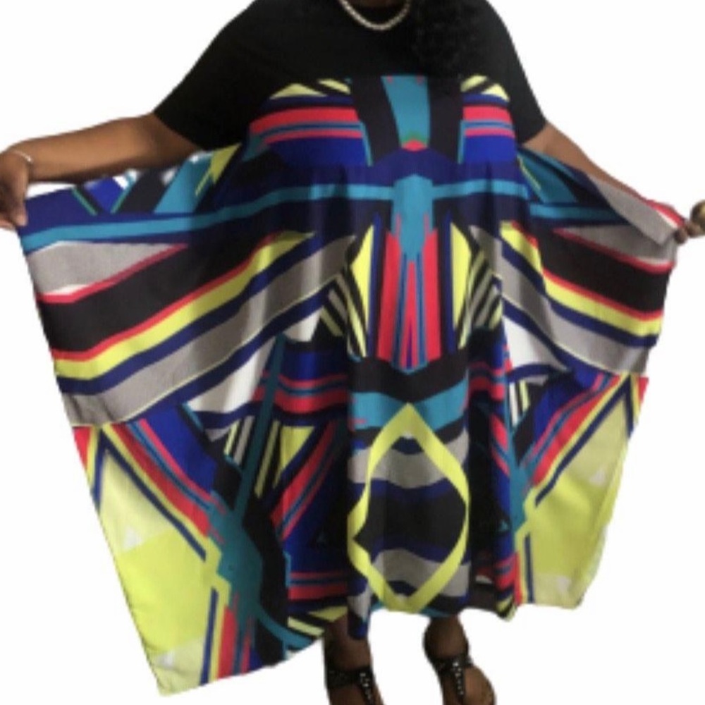 Colorful Geometric Dress